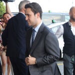 Froilán de Marichalar llega al hotel tras la graduación de Irene, a 16 de junio de 2023, en Ginebra (Suiza).