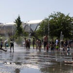 Ola de calor. Madrid Río