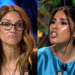 Elena Rodríguez e Isa Pantoja en el plató de 'Supervivientes 2023'