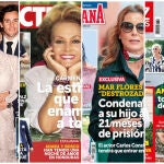 Portadas de las revistas del corazón