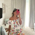 Sara Baceiredo con vestido de Charo Ruiz. 