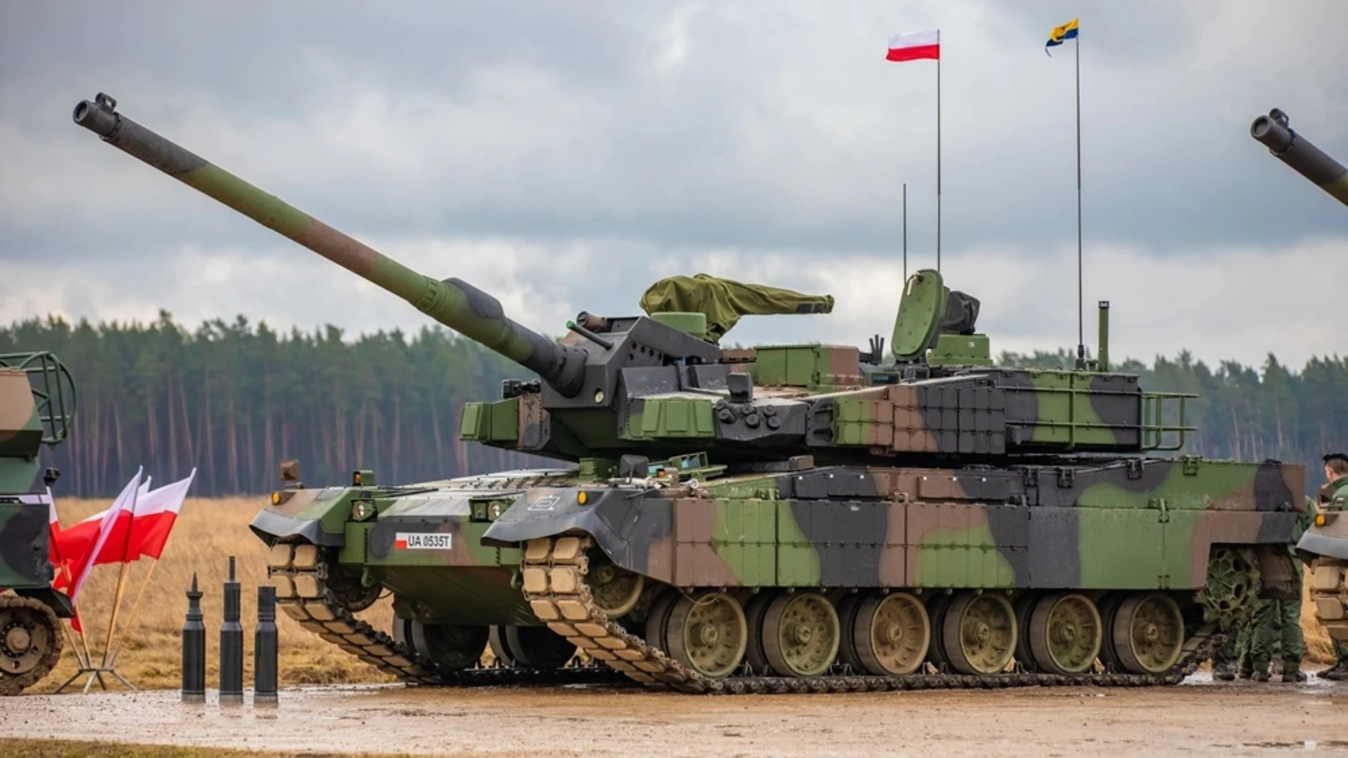 Uno de los carros K2 fabricados para las fuerzas armadas de Polonia