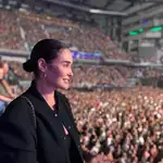Vicky Martín Berrocal en el concierto de Alejandro Sanz.