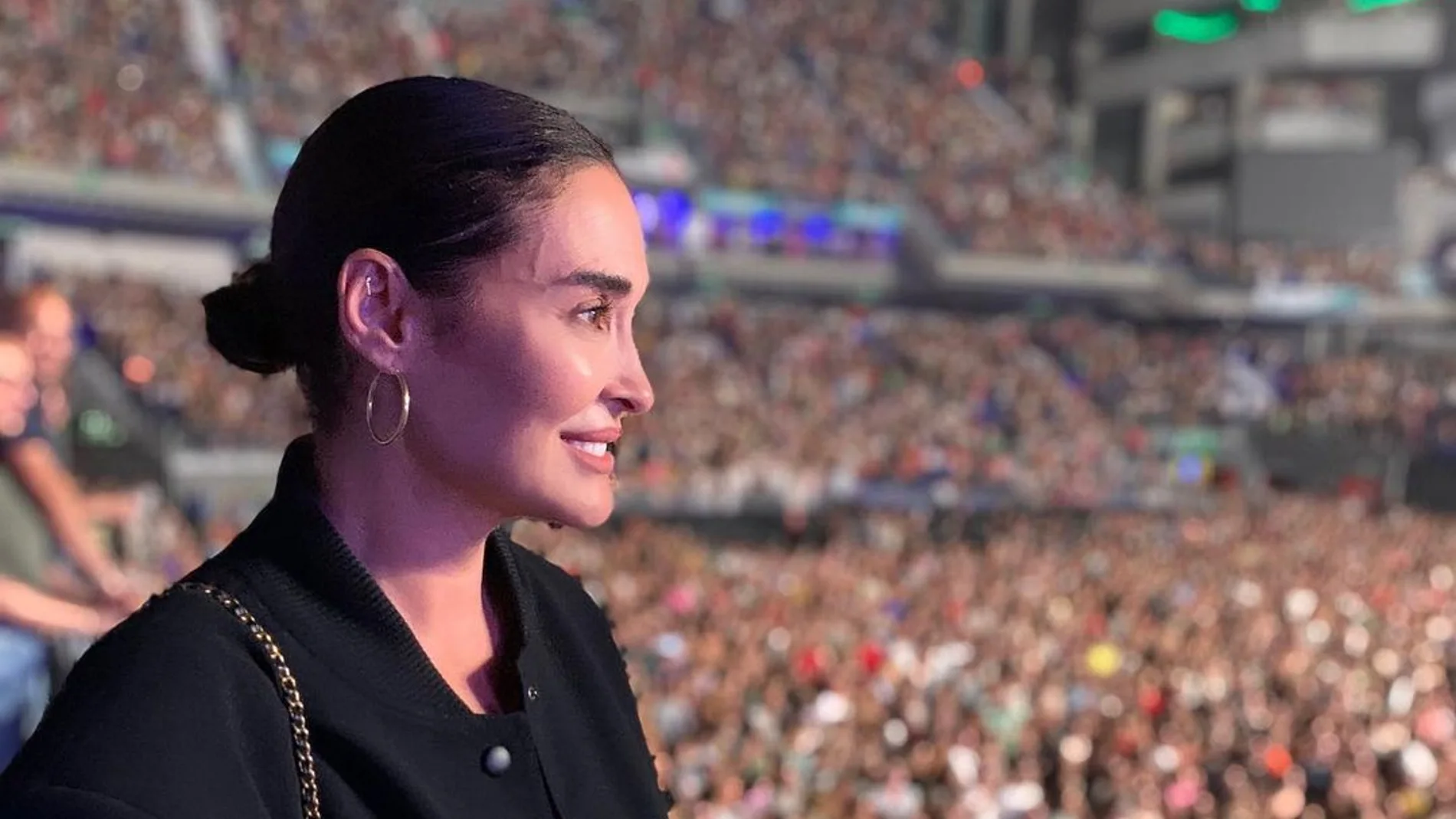 Vicky Martín Berrocal en el concierto de Alejandro Sanz.