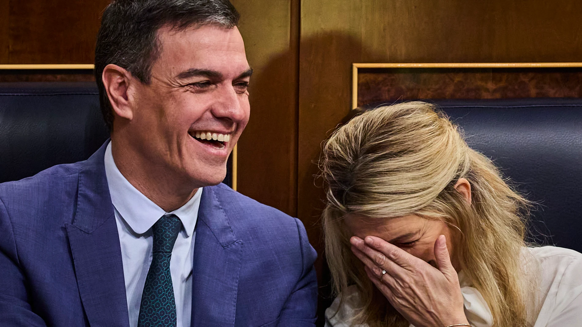 Pedro Sánchez, y Yolanda Díaz