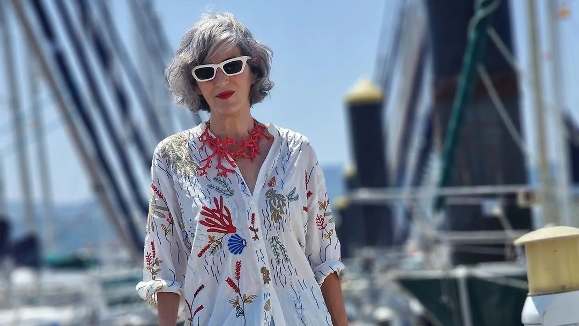 Carmen Gimeno con pantalón de Zara.