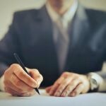Firma de un contrato legal