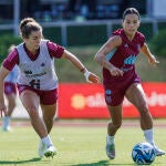 Entrenamiento de la selección femenina de fútbol