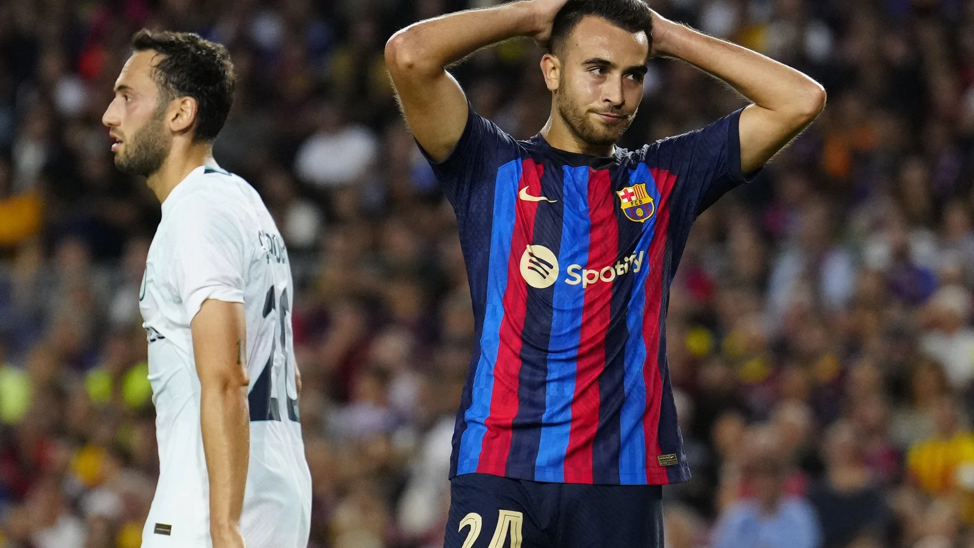 Eric García con el Barcelona