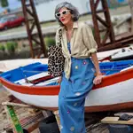 Carmen Gimeno con vestido denim de Zara.