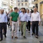 García-Gallardo, en Salamanca, antes de atender a la prensa junto a miembros de Vox como Carlos Menéndez