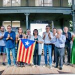 La plana mayor de Junts, con Nogueras a la cabeza