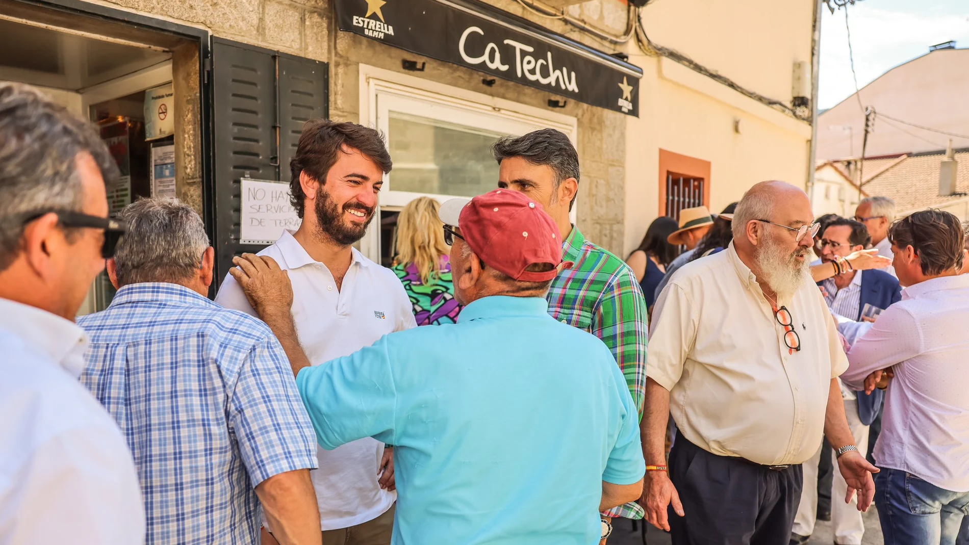 El vicepresidente de la Junta de Castilla y León, Juan García-Gallardo, durante un acto de campaña en la provincia de Segovia