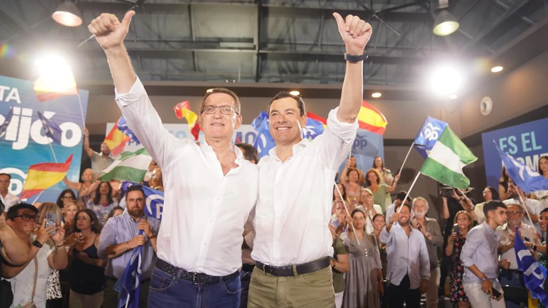 Moreno y Feijóo en Cádiz