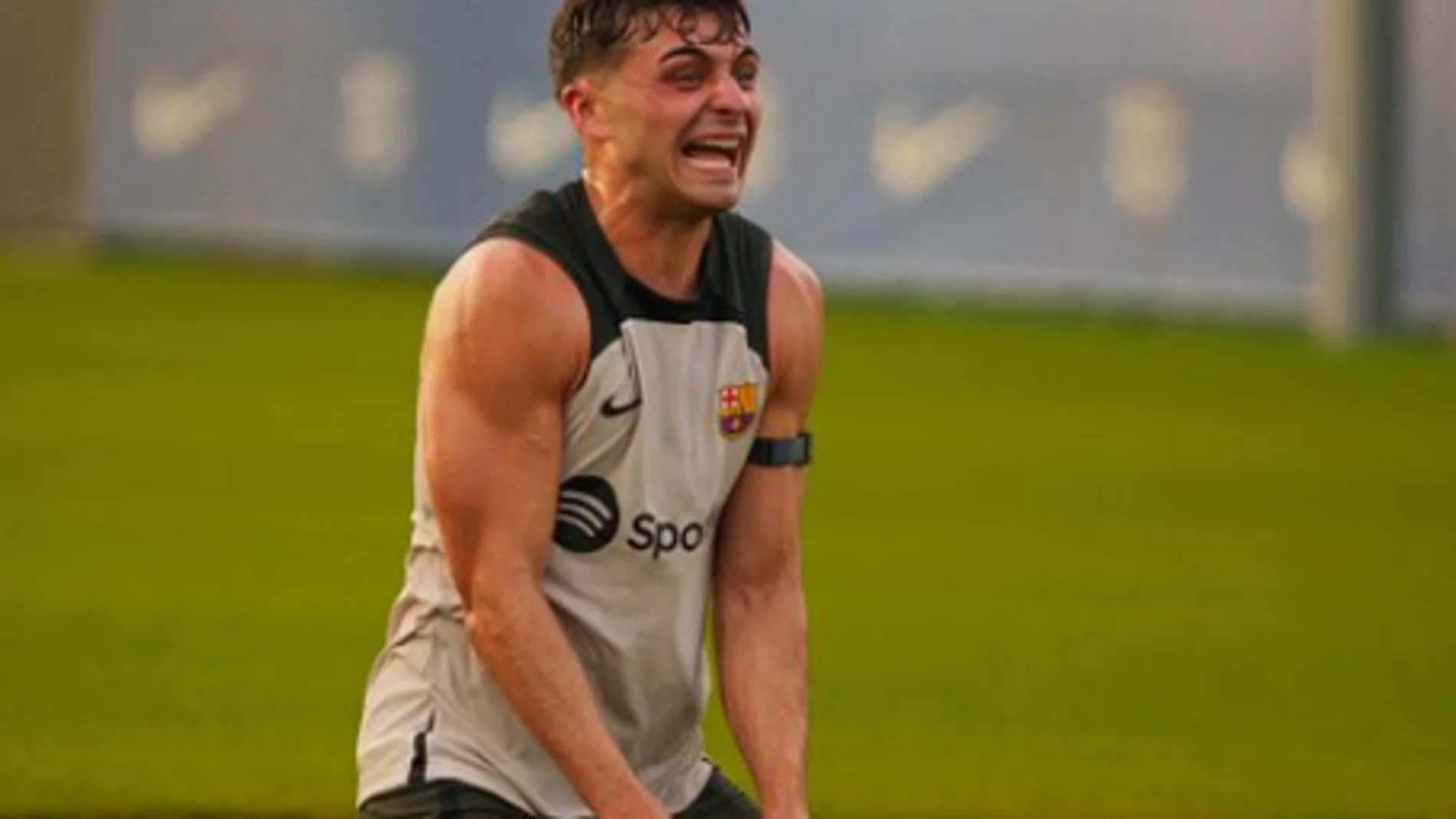 El brutal cambio físico de Pedri