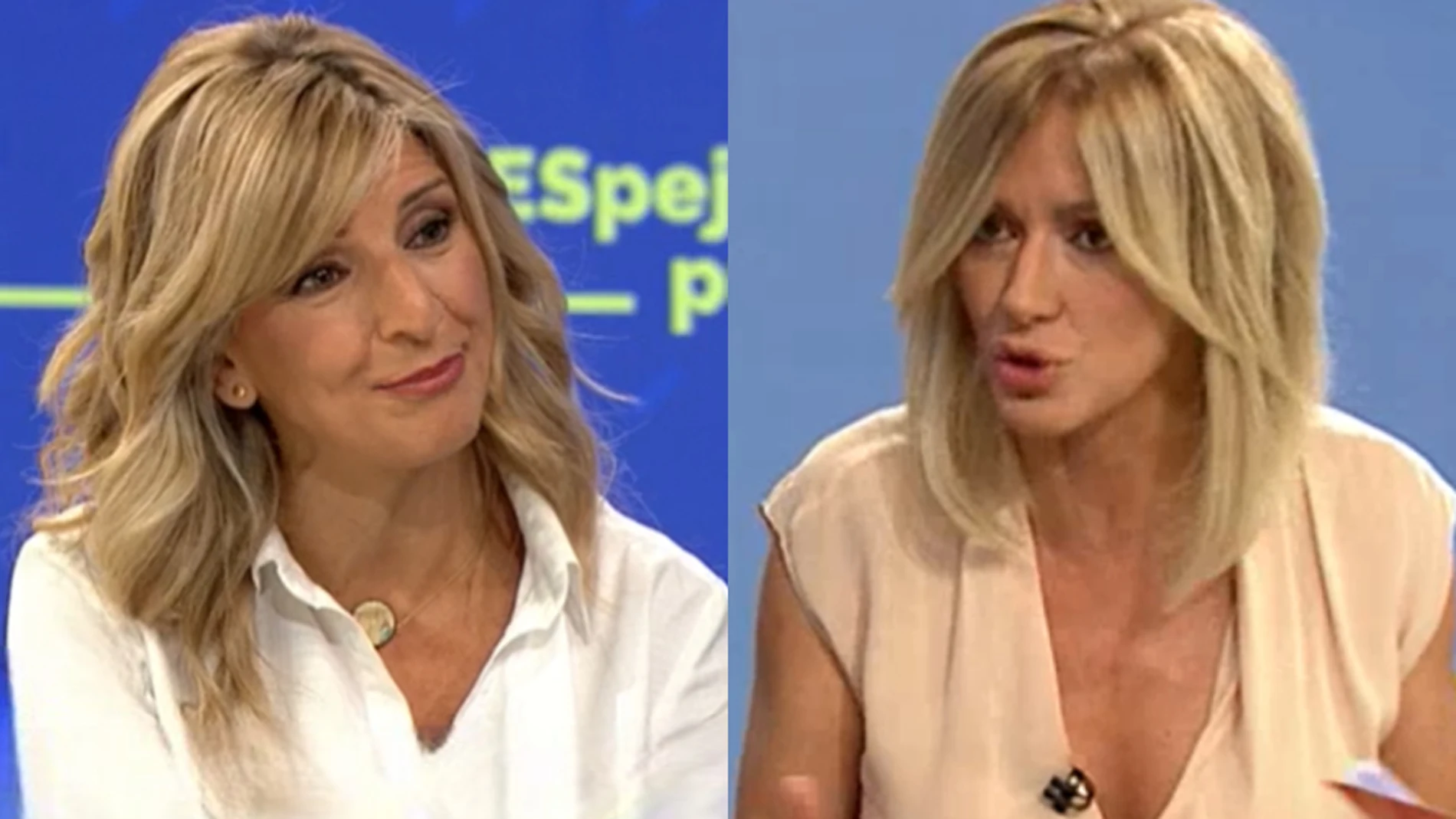 La líder de Sumar, Yolanda Díaz, y la presentadora de 'Espejo Público', Susanna Griso