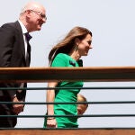 El elegante y discreto vestido verde esperanza de Kate Middleton para la final de Wimbledon