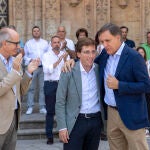 Almeida junto a García Carbayo y Javier Iglesias en Salamanca