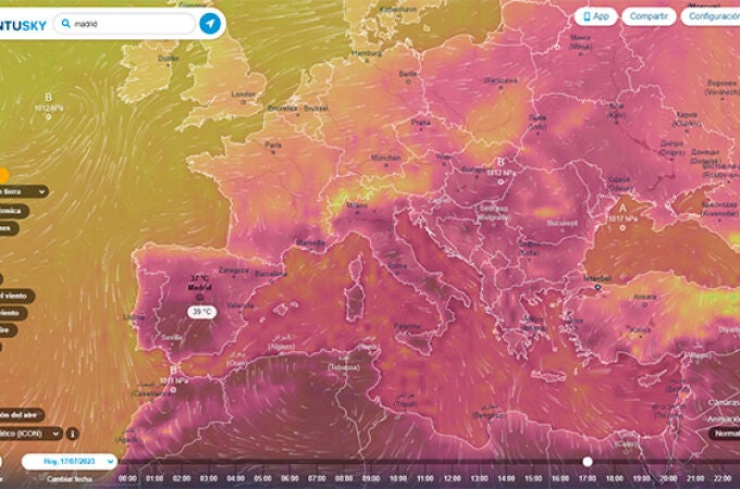 Ola de calor en buena parte de Europa. Ola de calor en buena parte de Europa.