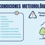La ola de calor mantiene El Retiro y otros ocho parques balizados 