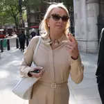 Corinna Larsen, que afronta una larga batalla legal con Juan Carlos I, hoy en Londres
