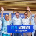 Fernández Mañueco en el acto del PP celebrado en Segovia