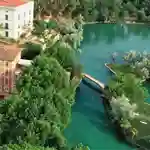 Vista aérea del Balneario Pallares en Zaragoza