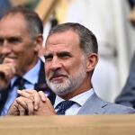 El Rey Felipe VI en Winbledon
