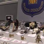 Relojes de lujo recuperados por los Mossos d'Esquadra