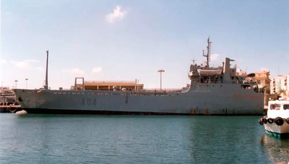 El buque logístico Martin Posadillo en 2009.