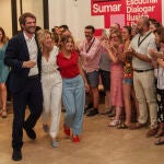 Yolanda Díaz, líder de Sumar, la noche de las elecciones generales 2023. 