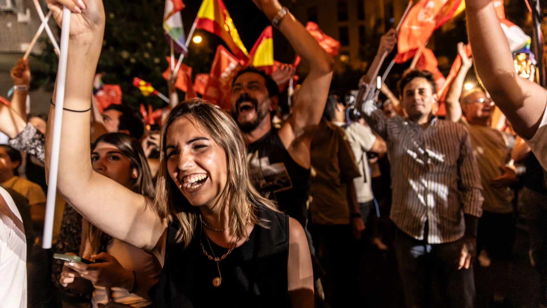 Celebración en Ferraz tras el 23J @Gonzalo Pérez Mata