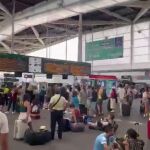 Caos en la estación de Joaquín Sorolla 