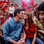 El presidente del Gobierno, Pedro Sánchez, y su mujer, Begoña Gómez 