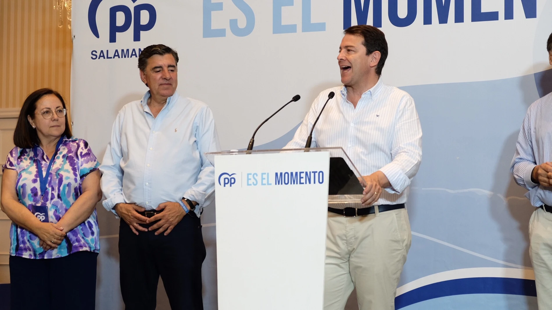 El presidente del PP de Castilla y León, Alfonso Fernández Mañueco, valora los resultados electorales