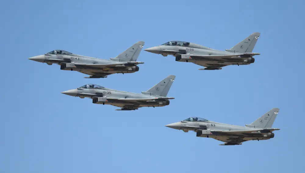 Cazas Eurofighter del Ala 11