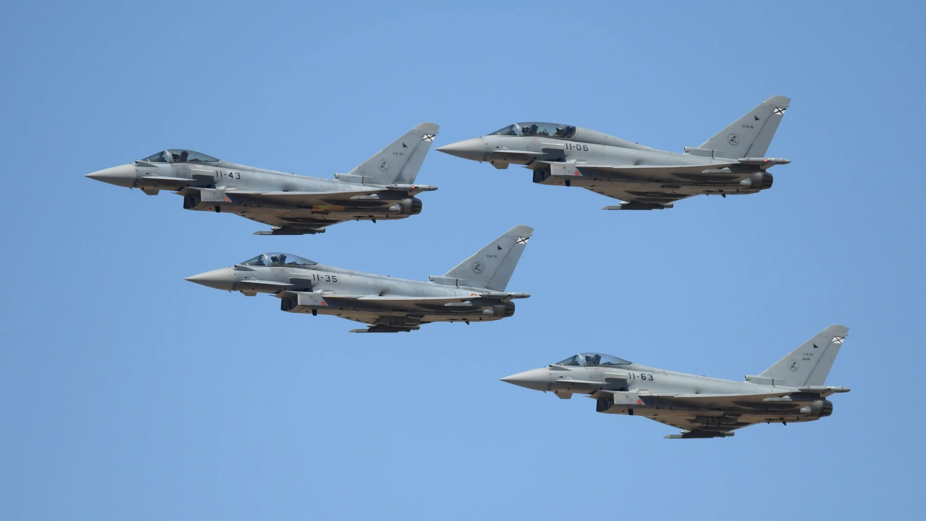 Cazas Eurofighter del Ala 11