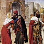 Santa Ana y San Joaquín retratados en 'El encuentro en la Puerta de Oro'