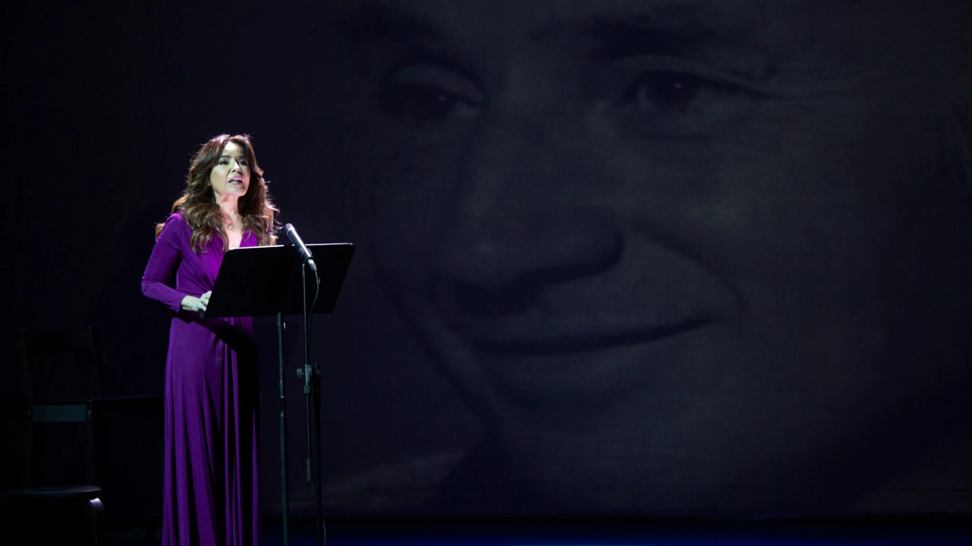 Blanca Marsillach durante una de las actuaciones de "Una noche con los clásicos"