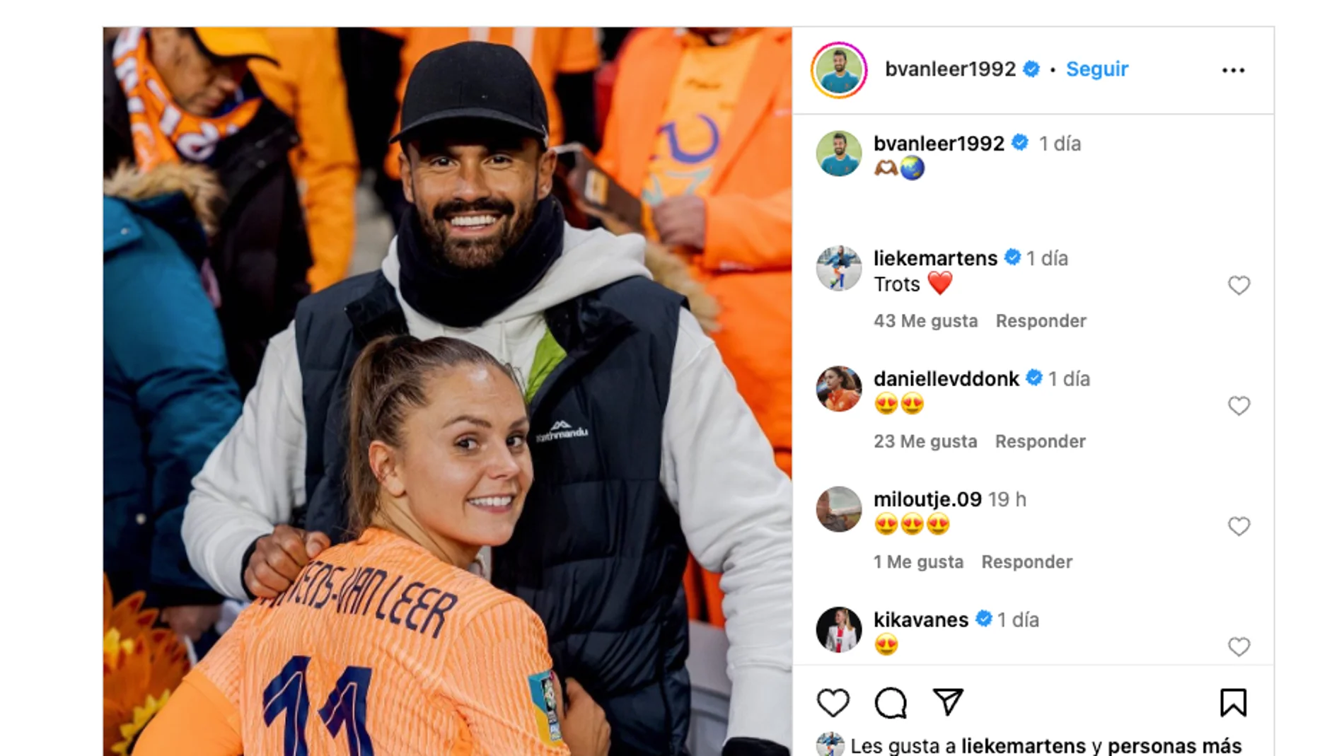 Lieke Martens sorprende con un cambio en su camiseta tras su boda