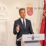 El consejero de Presidencia y portavoz del Gobierno murciano, Marcos Ortuño