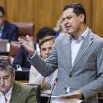 Sesión de control al gobierno en el Parlamento de Andalucía en Sevilla