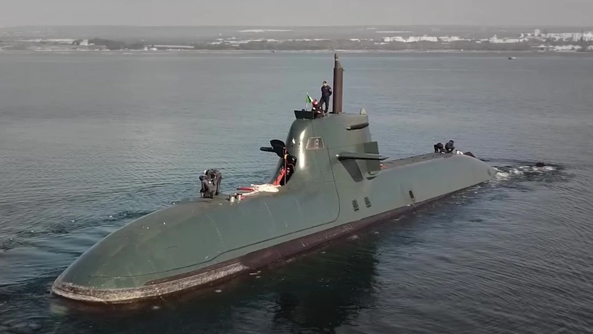 Montaje del aspecto final que tendrán los nuevos submarinos U212NFS