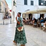 Nuria Roca disfrutando de sus vacaciones en Menorca.