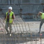 Trabajadores en obra
