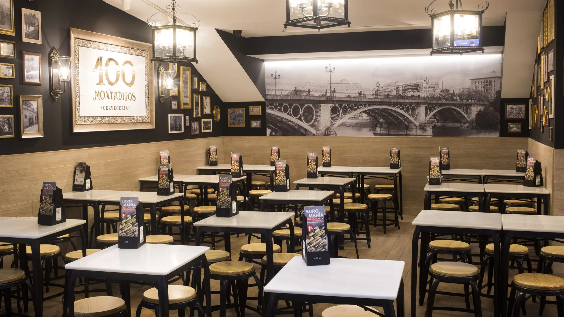 Uno de los locales de 100 Montaditos