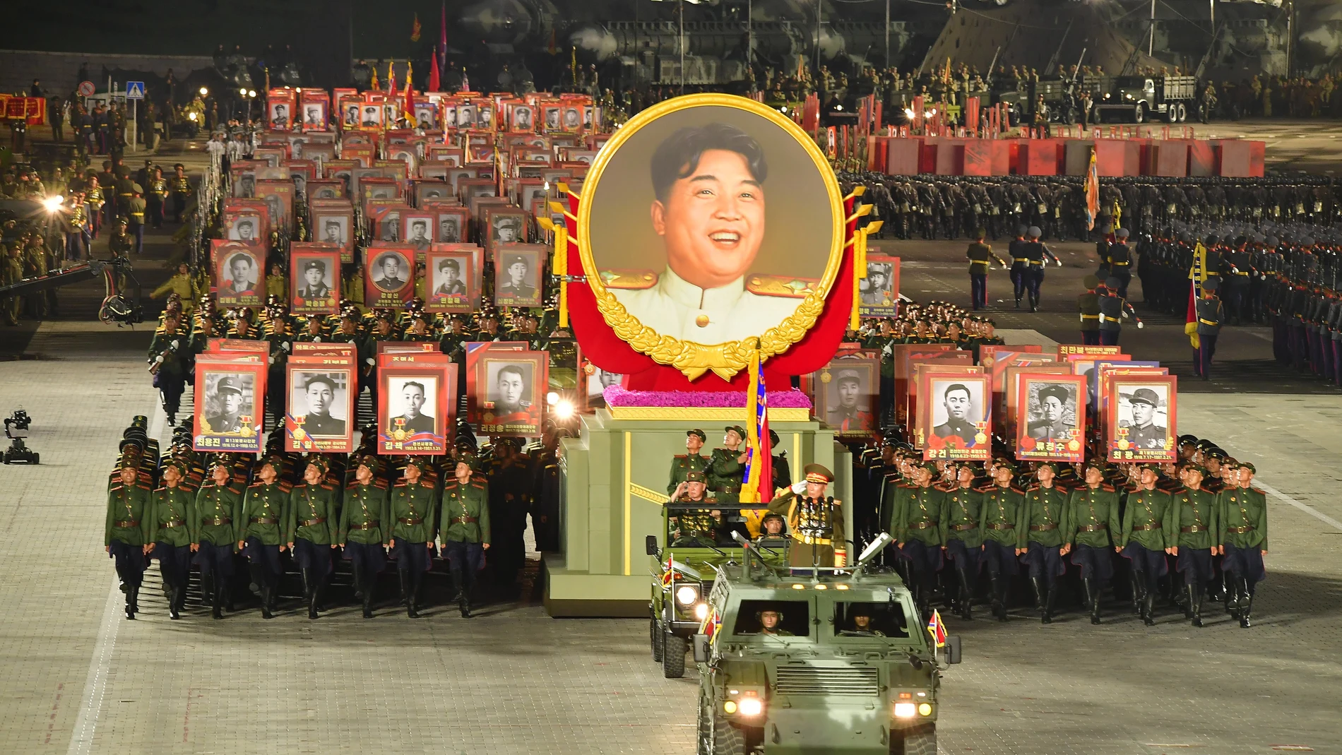 Pyongyang (Korea, Democratic People''s Republic Of), 27/07/2023.- A photo released by the official North Korean Central News Agency (KCNA) shows soldiers marching in formation during a military parade held to mark the 70th anniversary of the signing of the armistice that halted the 1950-53 Korean War, at Kim Il-sung Square in Pyongyang, North Korea, 27 July 2023 (issued 28 July 2023). EFE/EPA/KCNA EDITORIAL USE ONLY