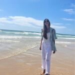 Sara Carbonero en las playas de Cádiz.