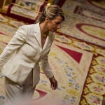 Yolanda Díaz en una sesión en el Congreso de los Diputados.