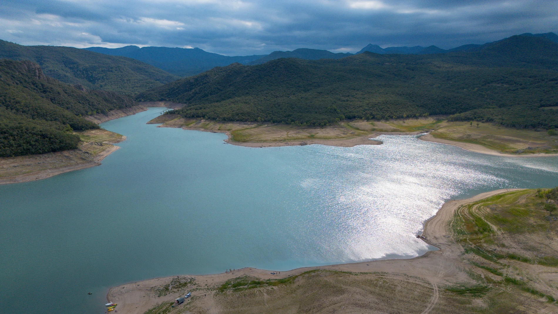 El embalse de Darnius este pasado fin de semana